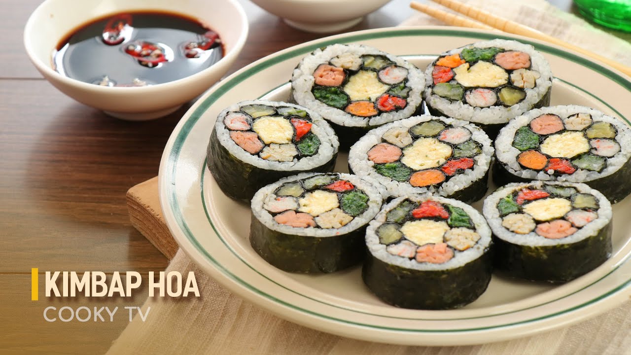 Kimbap Hoa - Cách Làm Chi Tiết Tại Nhà | Cooky Tv - Youtube