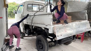 Talented 18-Year-Old Girl Restores Suzuki 500kg Truck Body and Repaints the Entire Vehicle