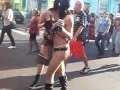 julia ferraz, Lara Gaucha e Antonela fontini, na parada gay de são Leopoldo as ninjas do funk