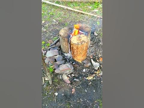 костер финская свеча - YouTube
