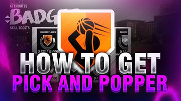 NBA 2K19 HOW TO GET PICK AND POPPER BADGE TUTORIAL FASTEST & EASIEST METHOD TO UNLOCK PICK & POPPER!