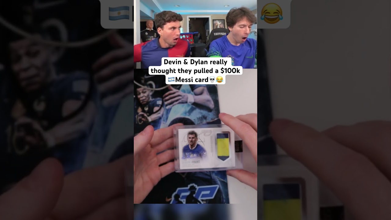 Devin & Dylan really thought they pulled a $100k 🇦🇷Messi card💀😂