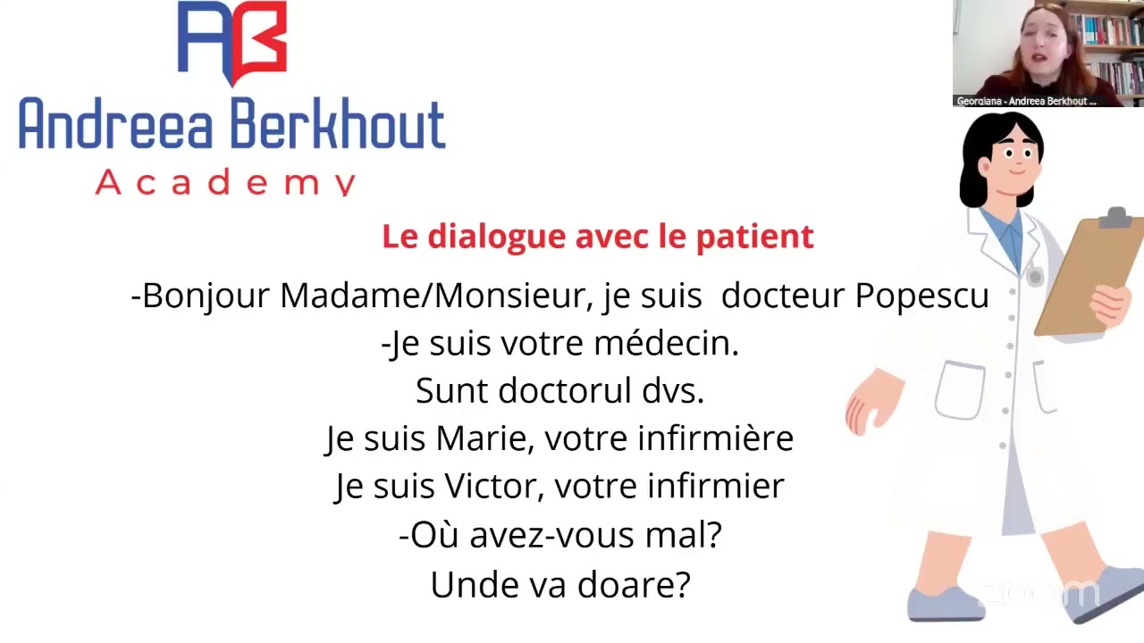 De la «Bonjour» la diagnostic: dialogul cu pacientul în franceză