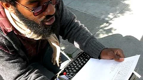 lynn gentry, haight street poet reads freshly writ...