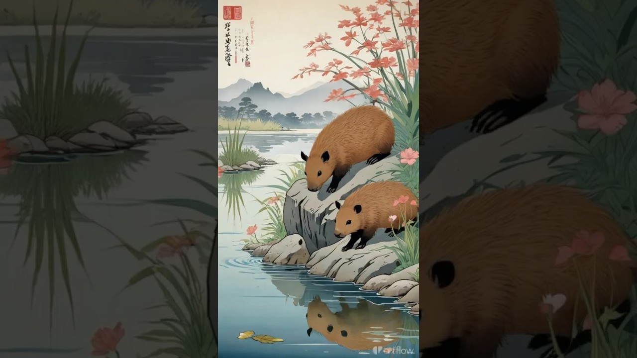 Tiny Capybara, Big Adventures! 🐹💦