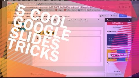Technology Tip of the Week - 5 Cool Google Slides Tricks