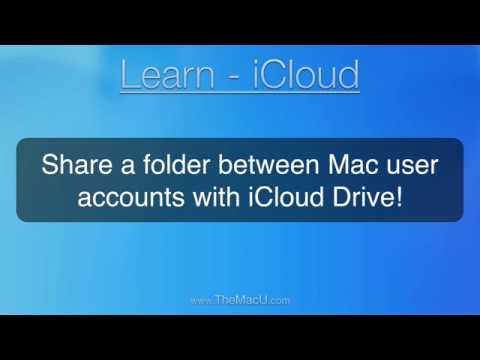 Share a Folder between Mac user accounts with iCloud Drive!