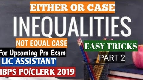 Inequality Either Or Case/Not equal case