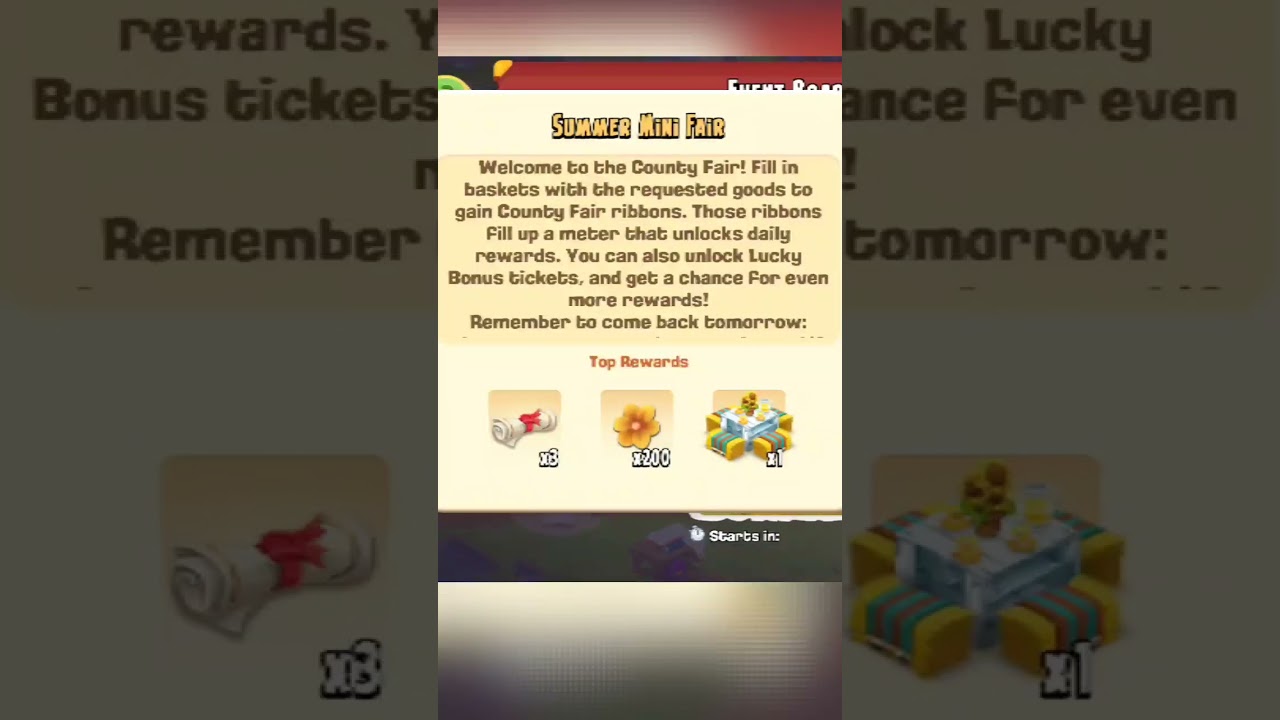 Summer Mini Fair Start Soon in Hay Day 