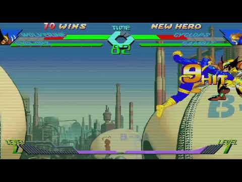 X-Men vs. Street Fighter - Wolverine, Cyclops vs. Cyclops, Gambit 11