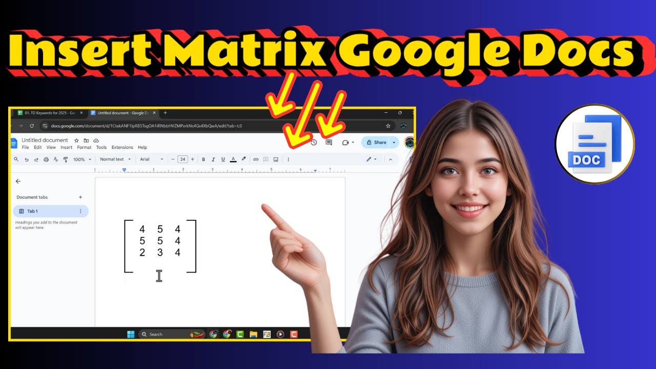 How To Insert A Matrix In Google Docs | Formatting Tutorial (2026 ...