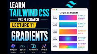 Celebrity Tailwind CSS Tutorial for Beginners | Gradients in Tailwind CSS 🌈 | Lecture 11 Profile
