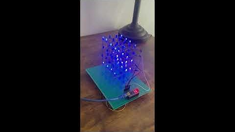 4x4x4 LED Cube Demo
