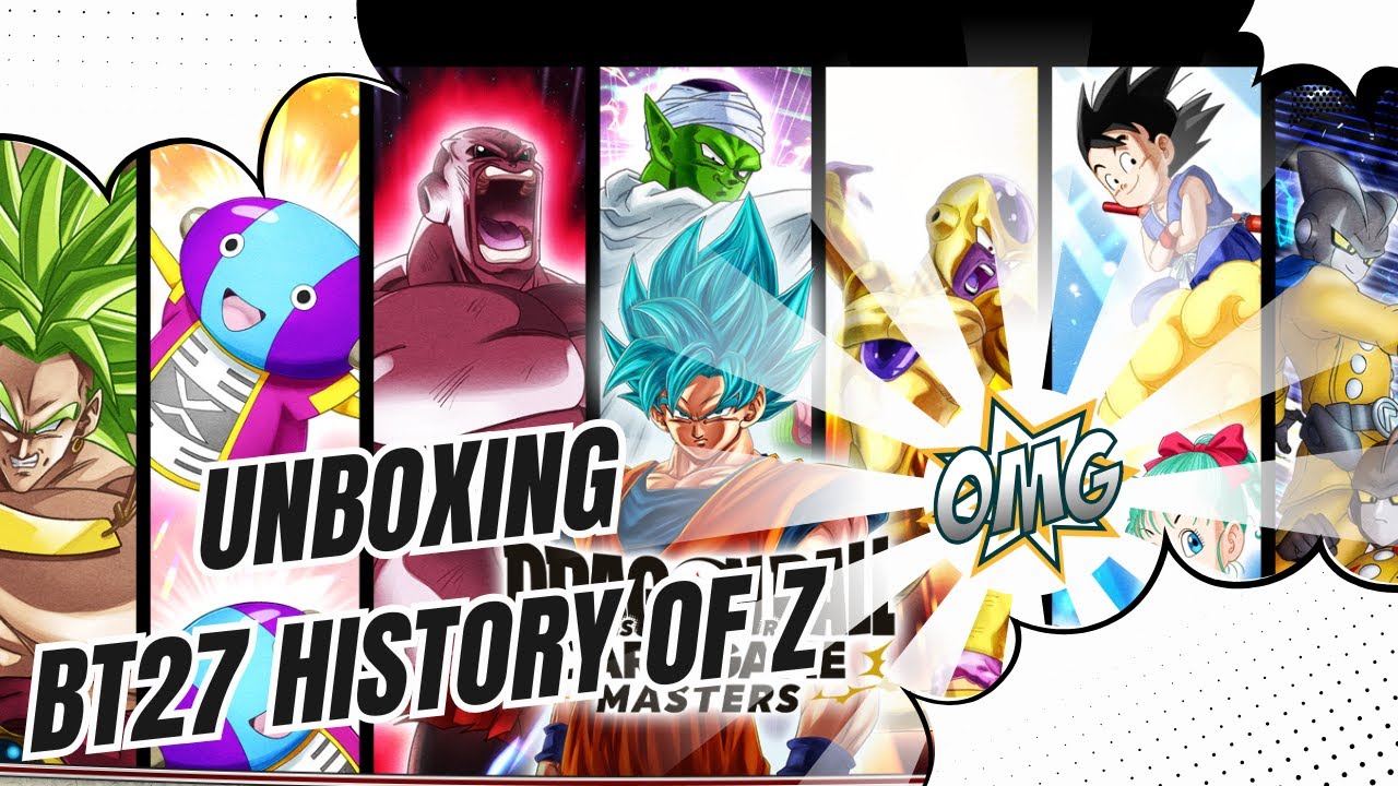 UNBOXING BT27 HISTORY OF Z!  OPENING DEL ÚLTIMO SET DE MASTERS!!