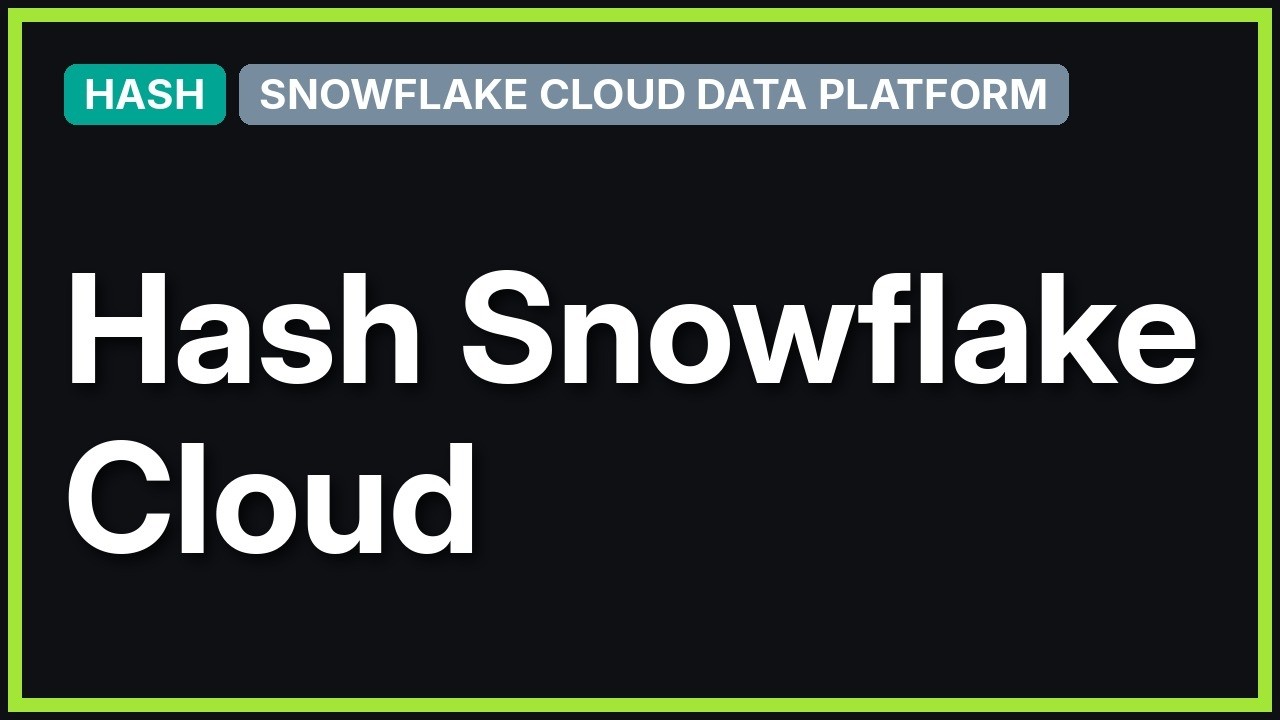 HASH function with 256-bit in Snowflake (2 Solutions!!) - YouTube