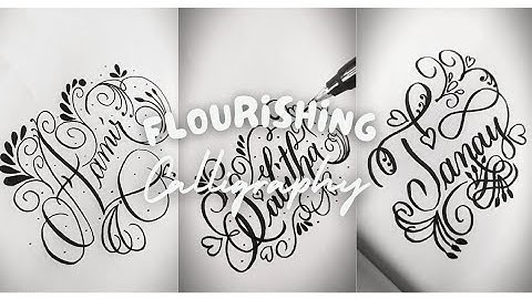 #calligraphy #cursive #viral  Subscribers names in flourishing calligraphy