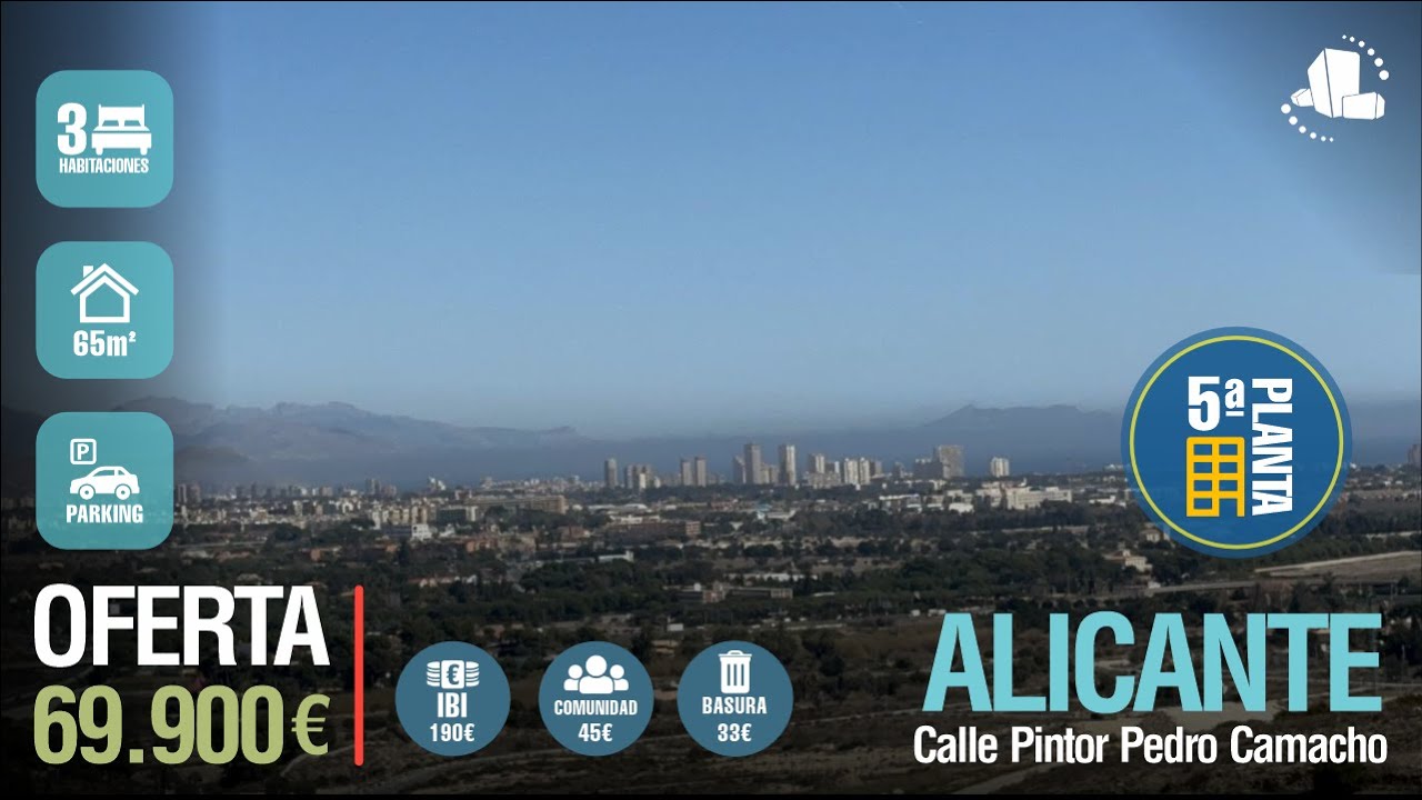 ✅ LO VENDIERON  ✅☀️ALICANTE ☀️69.900€ 🔥PARKING/ VISTAS AL MAR Y AL NORTE DE  ALICANTE 🔥