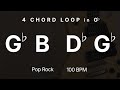 Gb-B-Db-Gb | 4 CHORD LOOP | TRIAD | Key Gb | 100 BPM