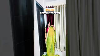 Chanderi Silk Border Saree from Meesho in Affordable range under 650/-@Meesho