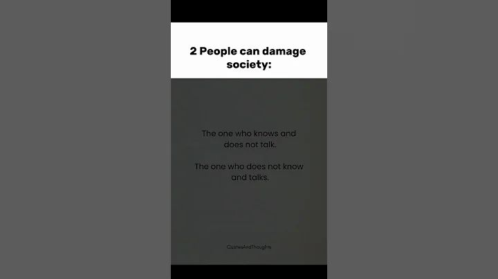 2 People can Damage society #shorts #motivation #facts #lifelessons #psychology #quoteoftheday