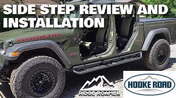 Jeep Gladiator Hooke Road Running Board Side Step Bars Installation and Initial Review