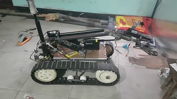 Project on progress....drive test....nepali bomb disposal robot..
