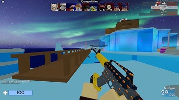 I found a noob hacker and destroyed him...(Roblox| Arsenal)