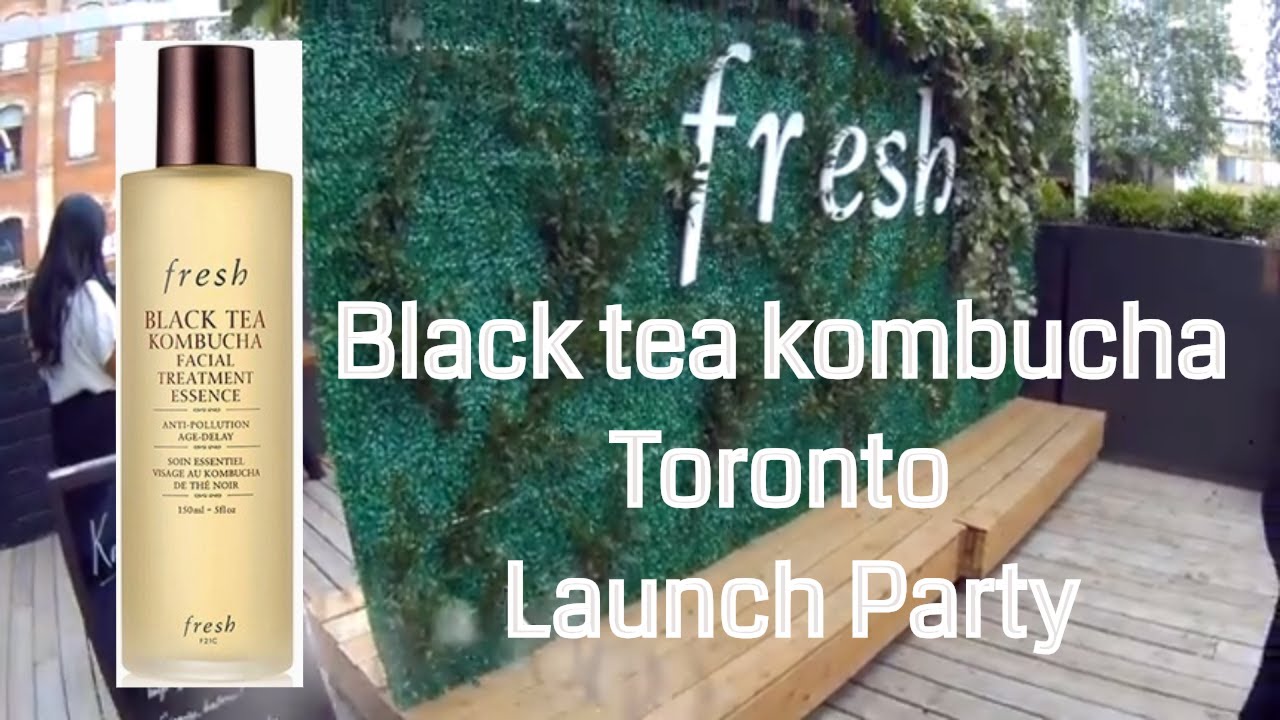 Fresh Beauty black tea kombucha Toronto launch party
