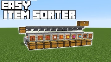 Easy Item Sorter - Minecraft 1.15/1.16 Tutorial (Java Edition)