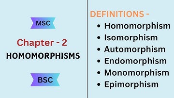 Homomorphism | isomorphism | epimorphism | endomorphism | automorphism #homomorphism