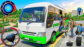 New Bus Simulator Game 3D: Mini Bus Traffic Driver Pick Drop City Passengers Bus - android gameplay