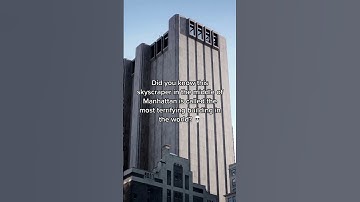 Brutalist architecture in the NYC 💀 what’s going on inside? #shorts