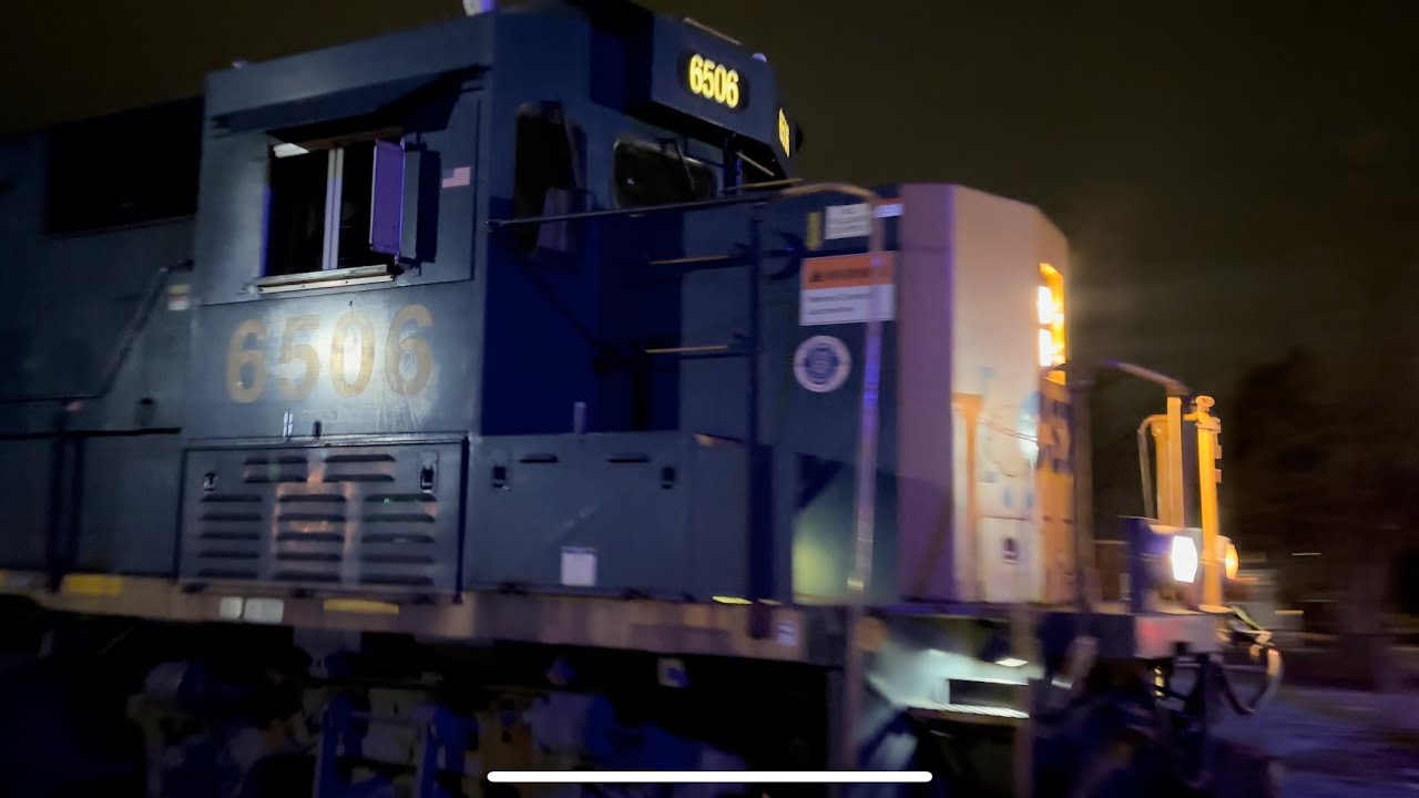 2/5/25 - CSX #6506 #GP40-3 leads a local freight through Old Village ...