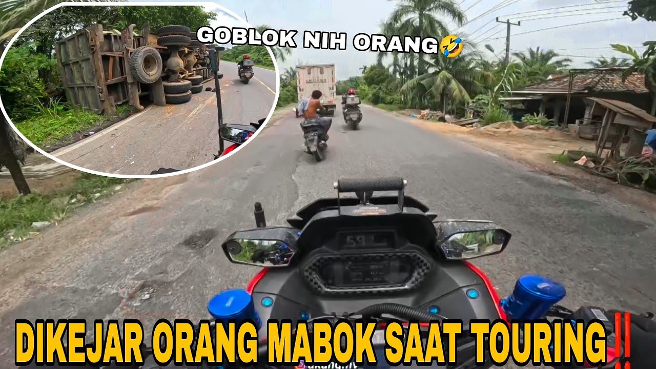 BANYAK TRUCK TERGULING DIJALAN LINTAS MENUJU RIAU‼️AKANG MV DIKEJAR ORANG MABOK