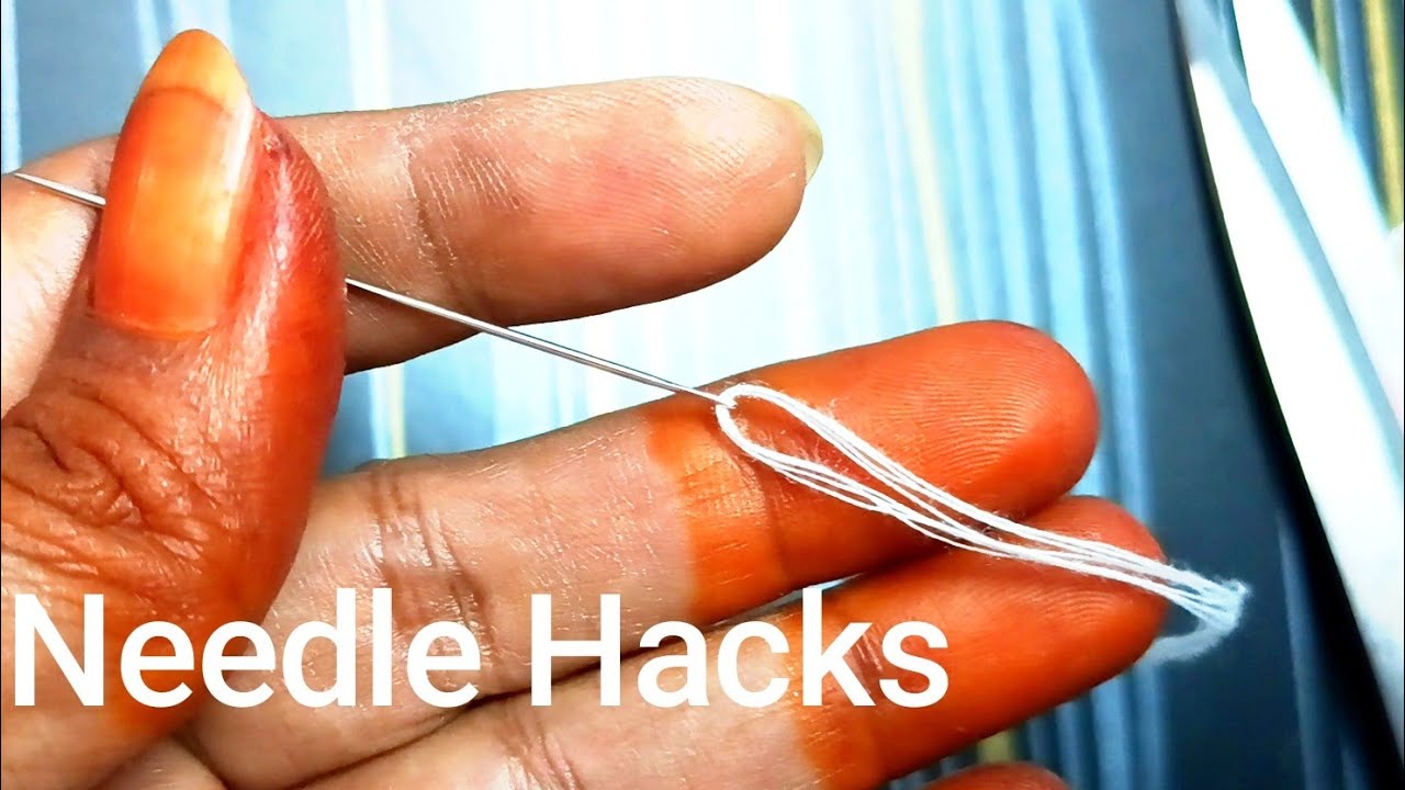 how to make simple 2 Magic Needle Hacks || Easy Tips to Thread a Needle 