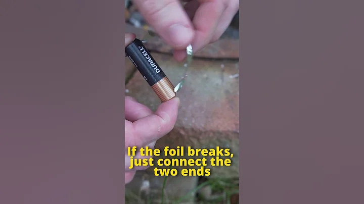 Survival Skill: Battery & Foil Fire