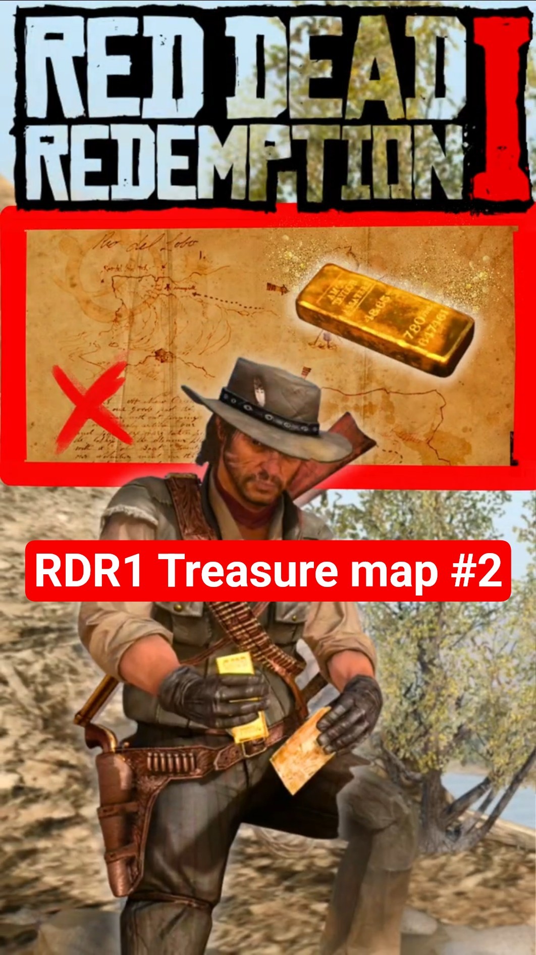 Red Dead Redemption Treasure map 2 - Easy Guide (Rio Del Lobo