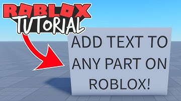 How to add Text to a Part in Roblox Studio! (Make a Sign)