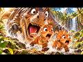 Baby T-Rex 🦖 finds Friend 🦕Dinosaur animation short film 🌴 Jibzo the baby T-rex🦖Dinosaur adventure