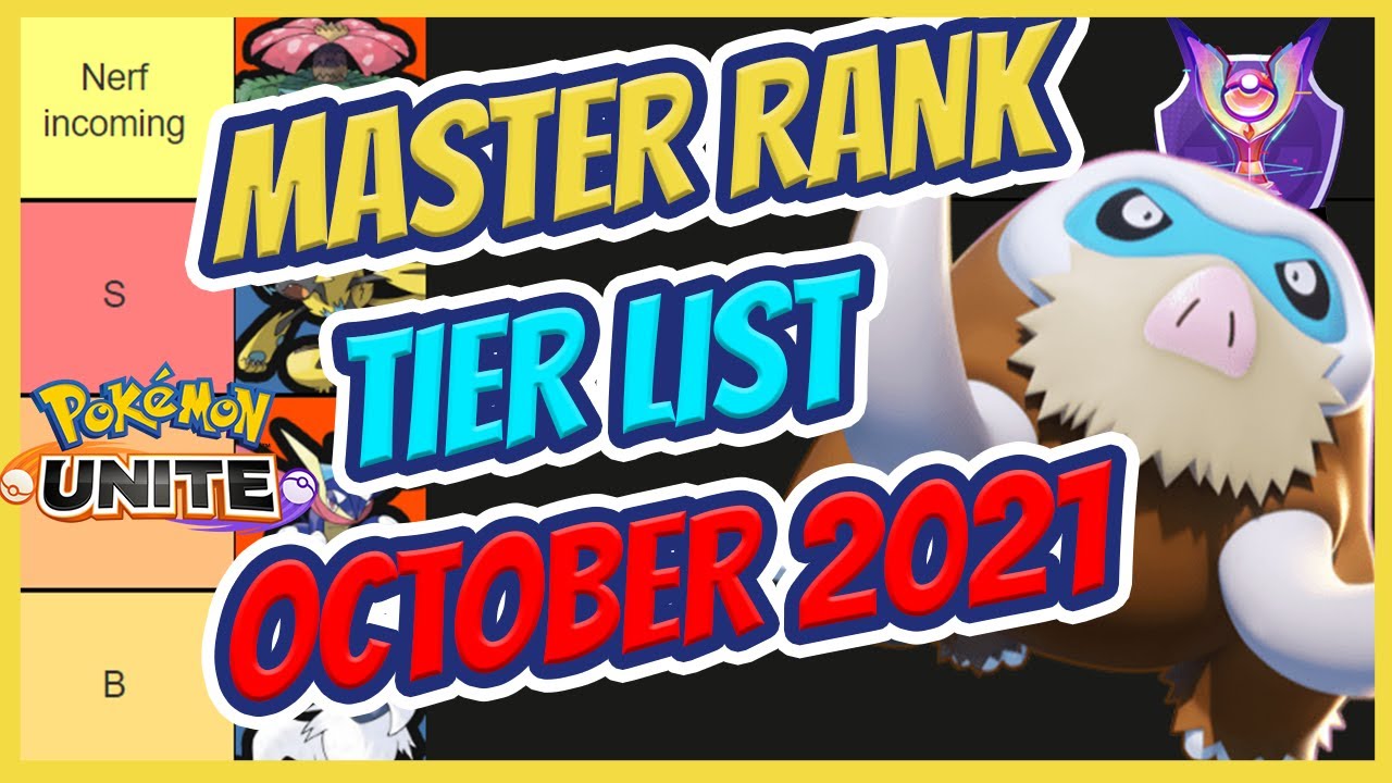 Master Rank Pokemon UNITE Tier List - October 2021 Mobile Update