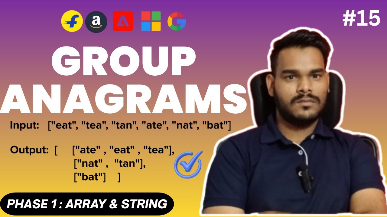 Group Anagrams Explained | HashMap + Sorting vs Frequency Count | DSA ...