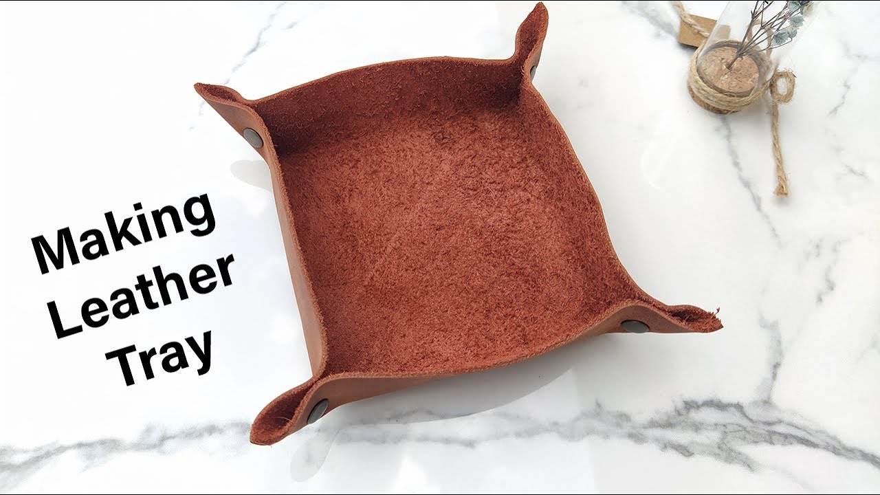 Leather Tray Pdf Pattern Leather Tray Diy Leather Tray Template