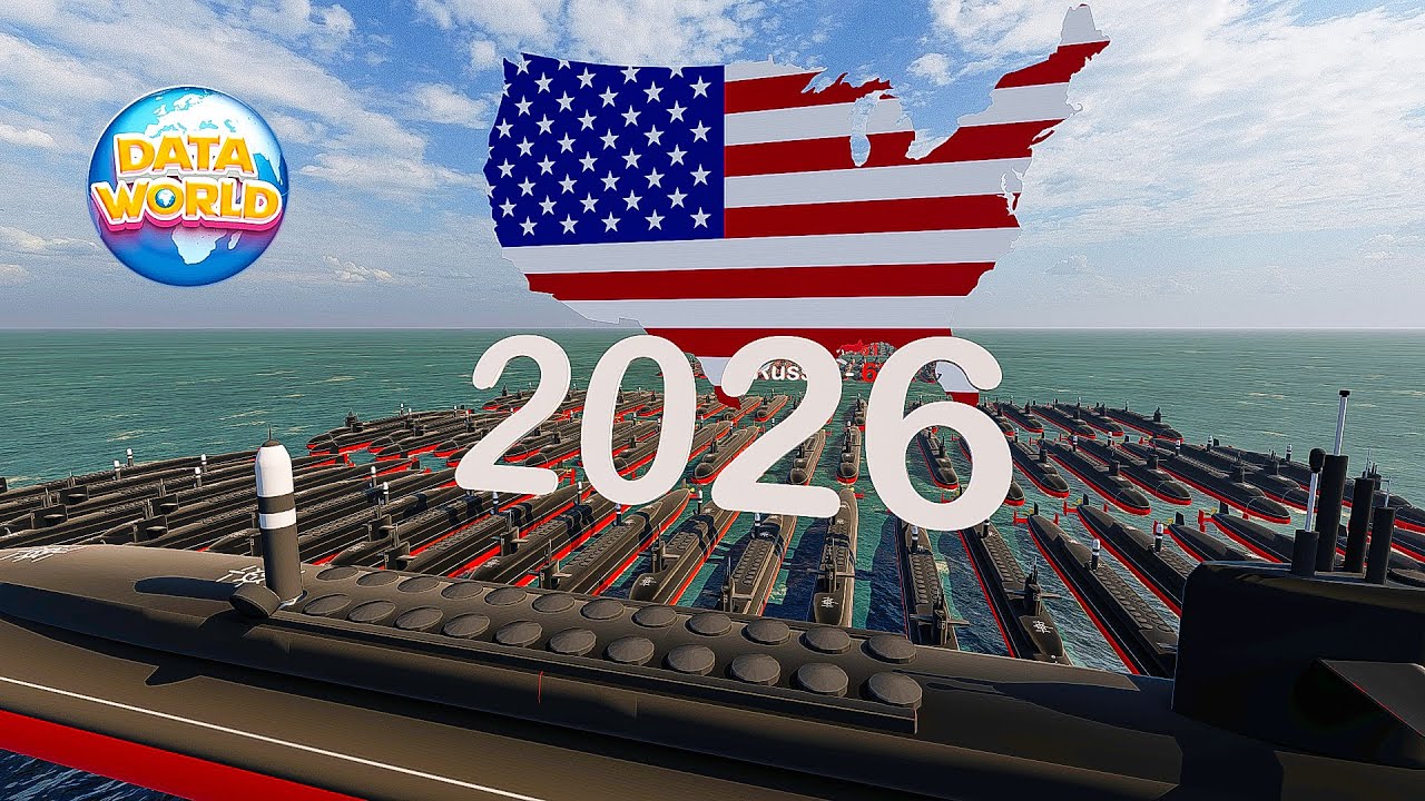 Численность подводного флота по странам (2026) 🌍 | Рейтинг ведущих военно-морских сил | Data World