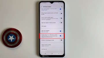 Swipe down on home screen to see notification panel on Samsung A13 Android 12