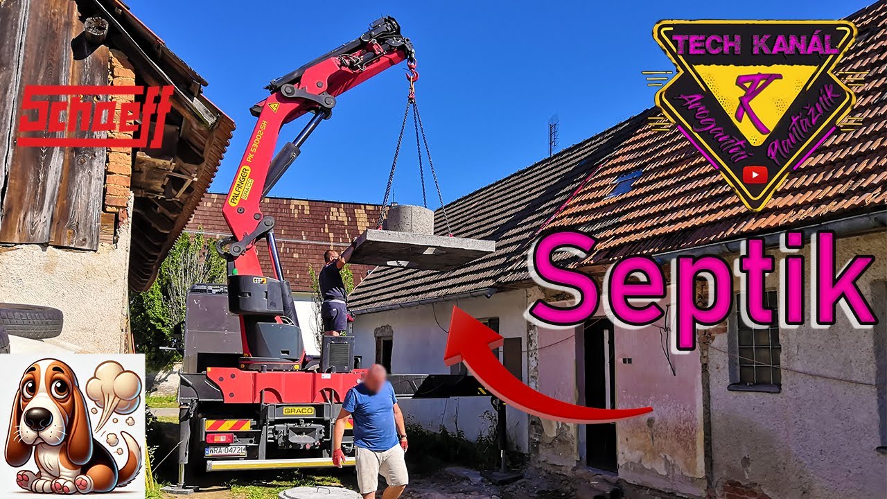 🏡 Přivezli septik 💩 bagrování sítí ⚡💦