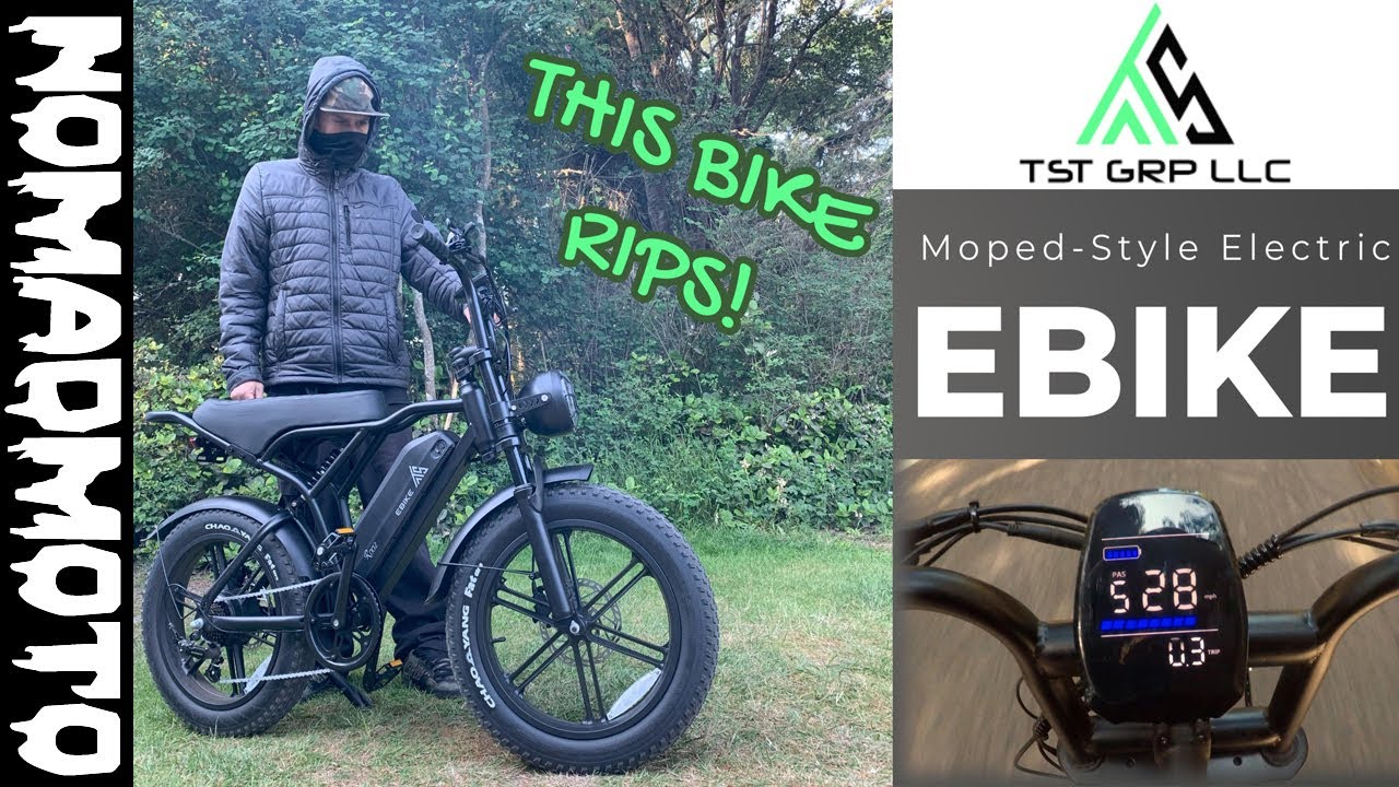 Tst Roo2 EP.125 | The TST ROO2 Moped Style Electric Bike Rips! - YouTube