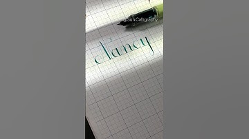Write name “Nancy” #shorts #calligraphy #handlettering #copperplate #flourishing