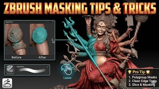 Zbrush Masking tips and tricks in Bangali.# Zbrush tutorials.