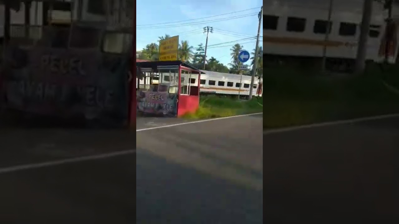 palang baru!!?😱😱palang kereta api padang