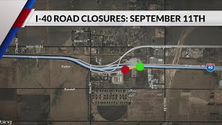 TxDOT advises I-40 lane, ramp closures this week